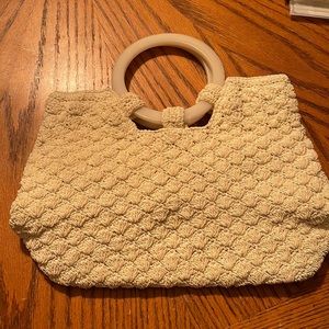 Crochet crazy horse Liz Claiborne bag